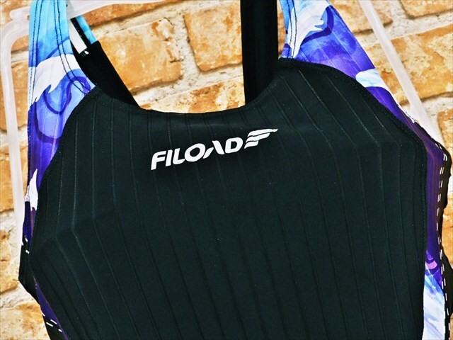 BY3-719◇//FILOAD♪爽やかなイルカの模様がキュート♪ブラック*さらピタ*レディース競泳水着※一番安価な送料はゆうパケットなら210円♪_画像2