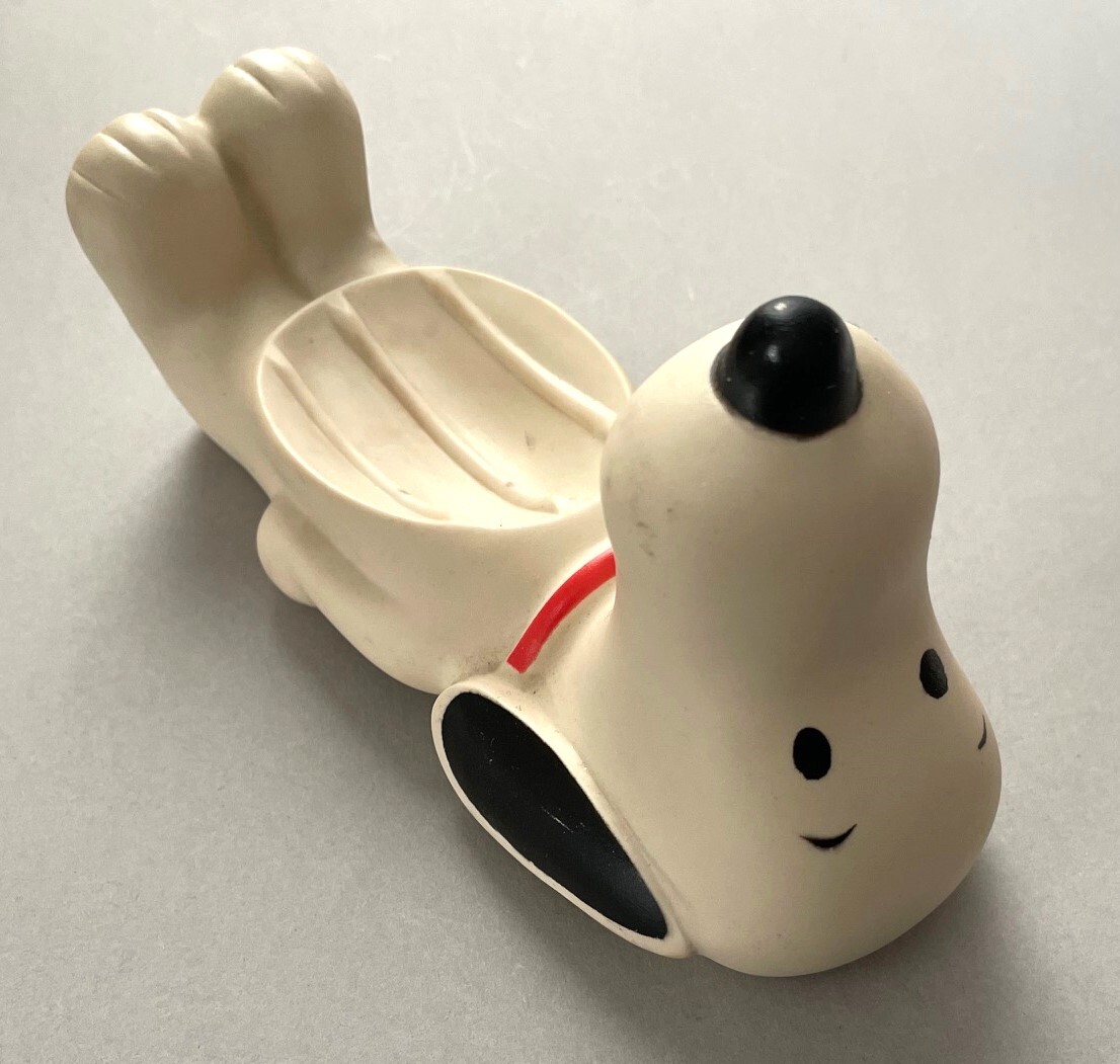 スヌーピー AVONソープディッシュ 石鹸置 SNOOPY PEANUTS ピーナツ エイボン ソフビ の画像8