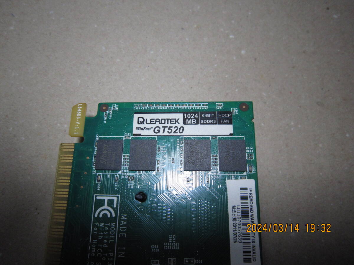 leadtek Winfast GeForce GT520 1024MB DDR3の画像2