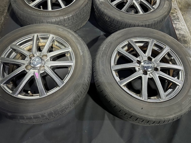 SC11 ティーダ ラティオ EUROMAGIC アルミホイール 15×5.5J オフセット43 185/65/R15 ヨコハマタイヤ ☆引き取り歓迎☆千葉市若葉区からの画像3