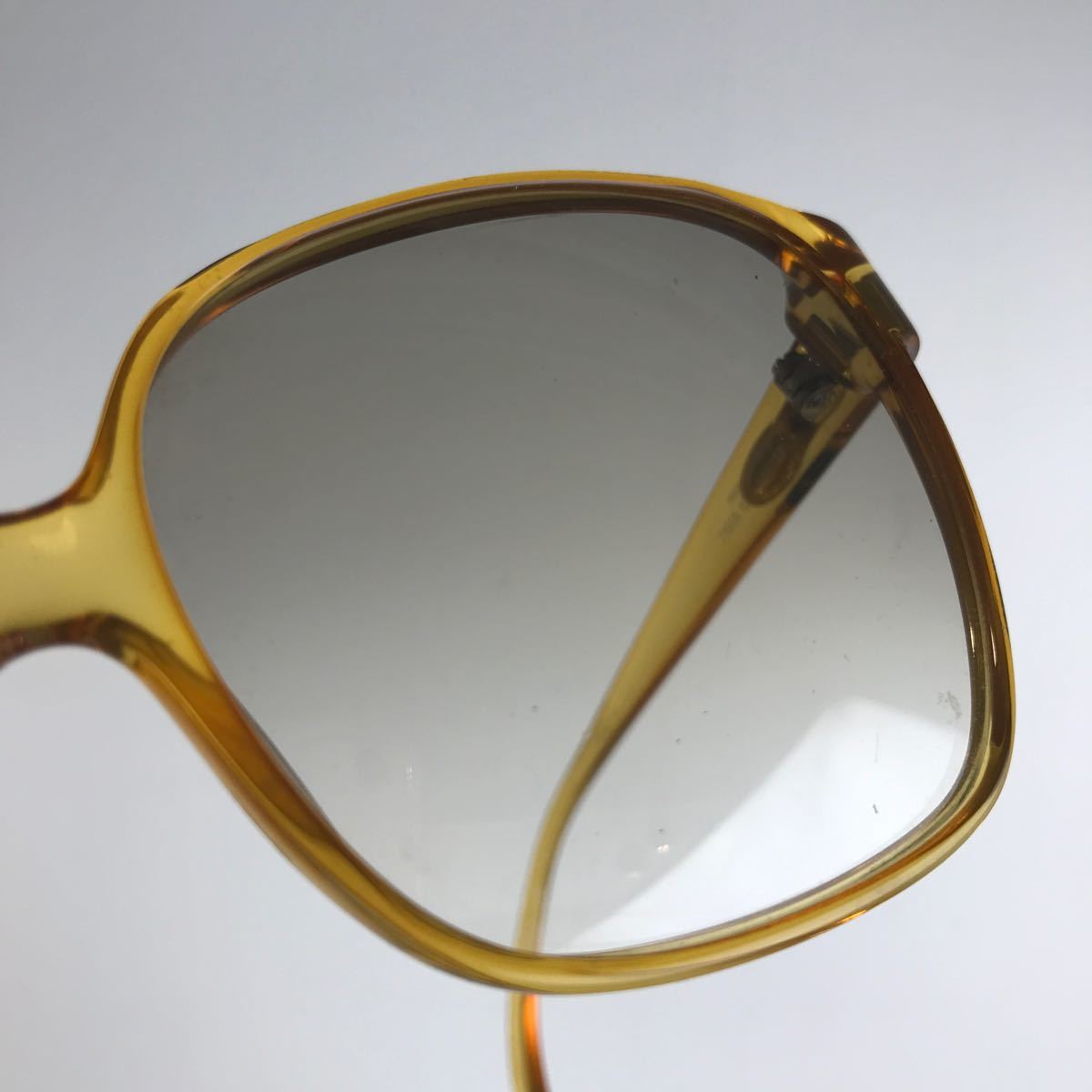Christian Dior ディオール サングラス 眼鏡 メガネ レディース イエロー系 オレンジ系 フルリムフレーム 231211_画像10