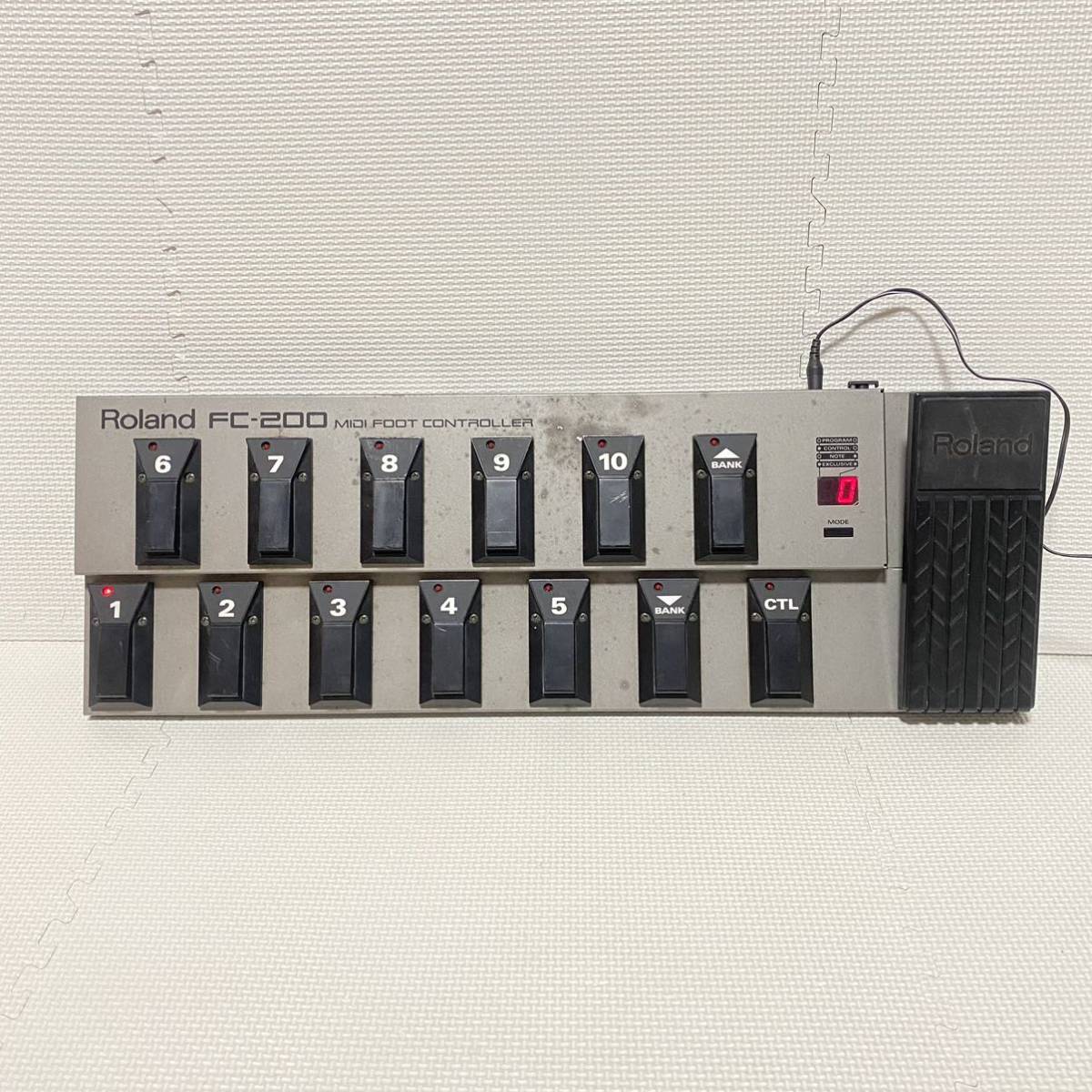 1円☆ Roland FC-200 MIDI Foot Controller ローランド MIDIフット コントローラー フットスイッチ エフェクター マルチ【現状品】_画像5