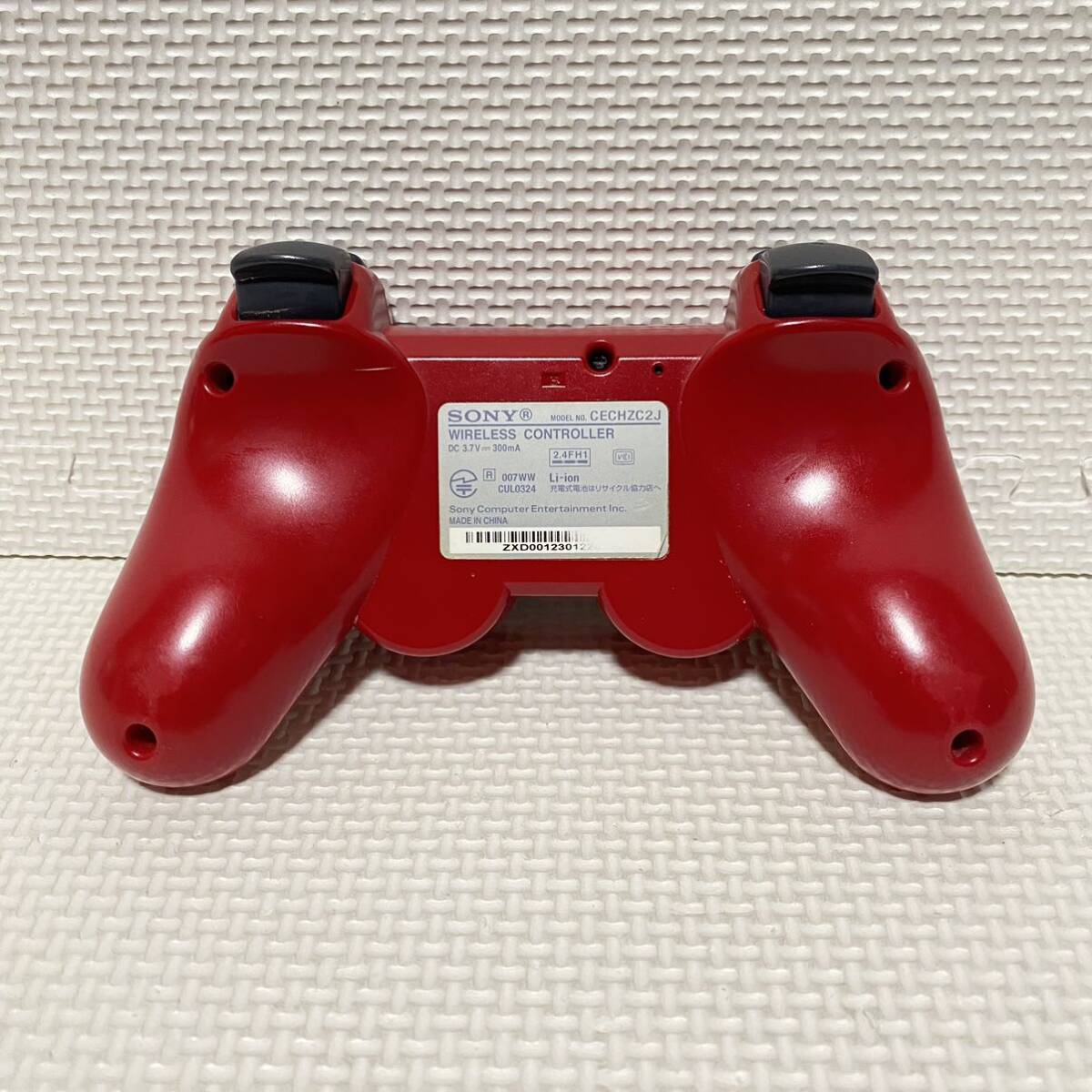 即決☆ PS3 ワイヤレスコントローラー ディープレッド DUALSHOCK3 CECH-ZC2J SONY プレステ3 デュアルショック RED 赤_画像8