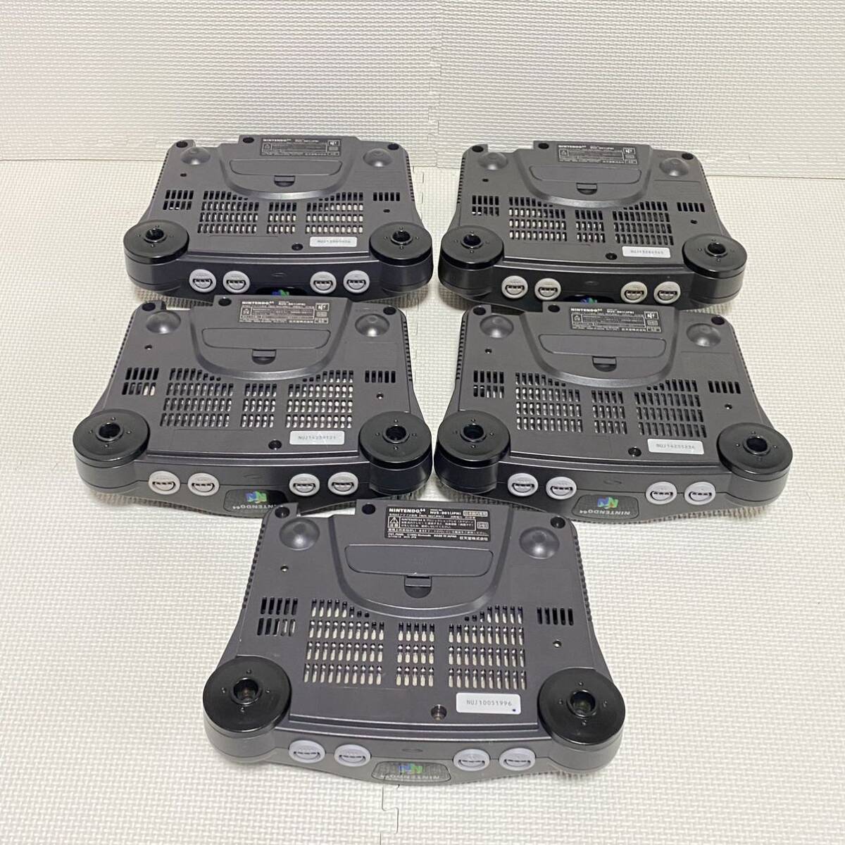 1円☆ NINTENDO64 本体のみ 5台セット ニンテンドウ64 任天堂64 N64 NUS-001 ロクヨン ゲーム機 ニンテンドー Nintendo 【現状品】3_画像3