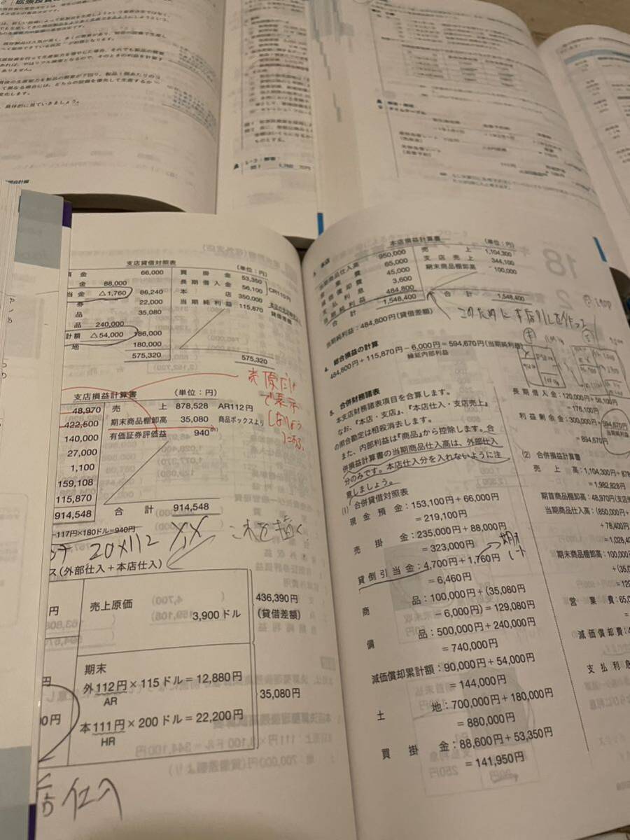 日商簿記1級、ネットスクール出版、とおるトレーニング、とおるテキストです。_書き込みございます。