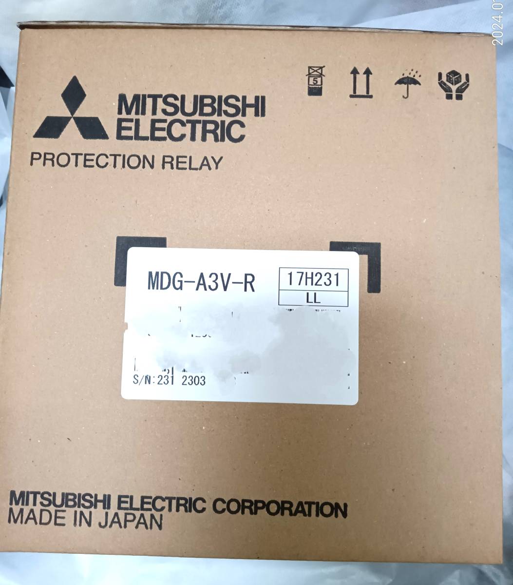 MITSUBISHI MELPRO-Aシリーズ　MDG-A3V-R　三菱 地絡方向継電器　未使用品　２０２３年製造