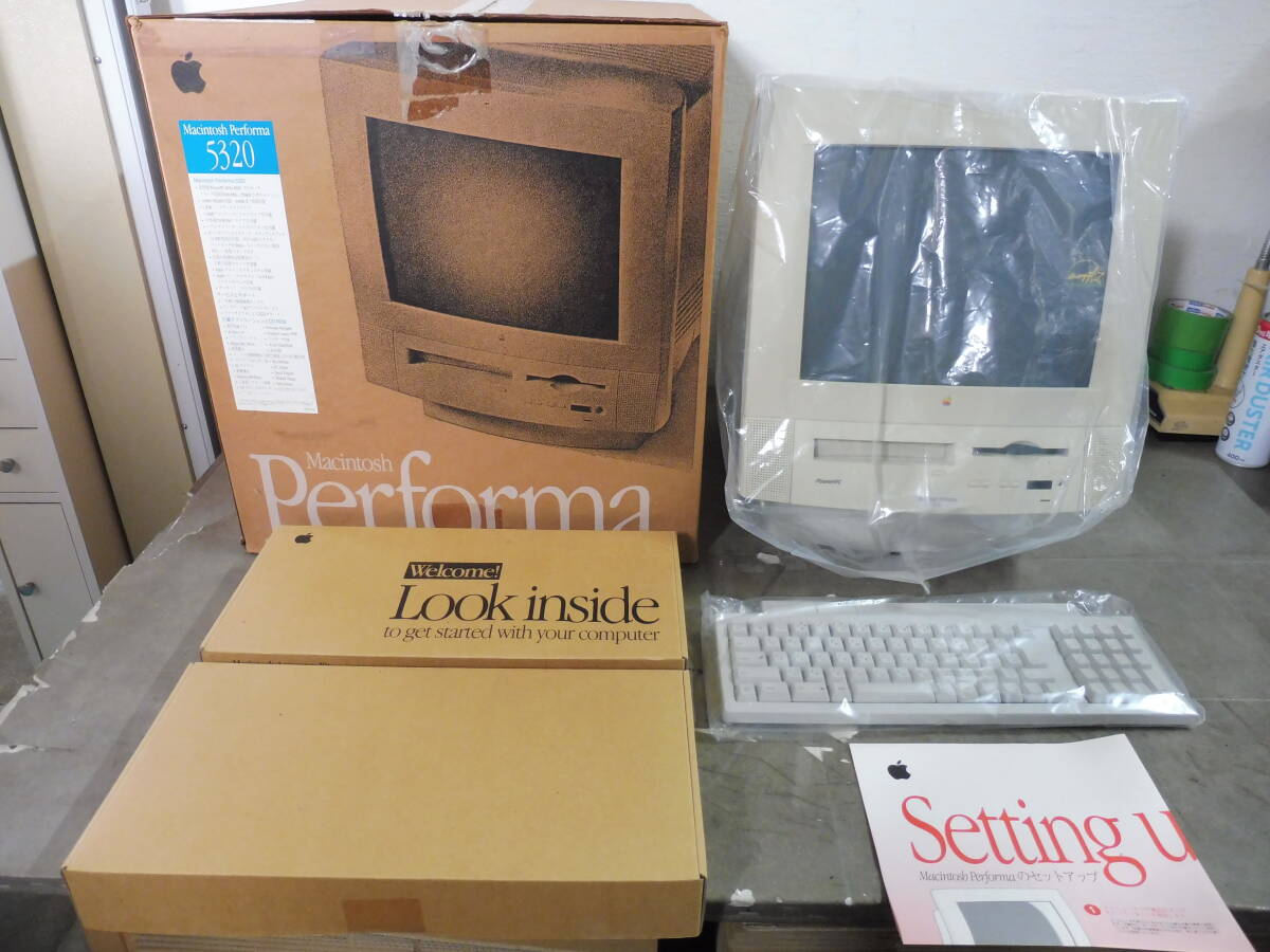 「6035/T6C」新品 Apple アップル Macintosh Performa 5320 PC デスクトップ キーボード 付属品 未使用 元箱付 Mac iMacの画像1