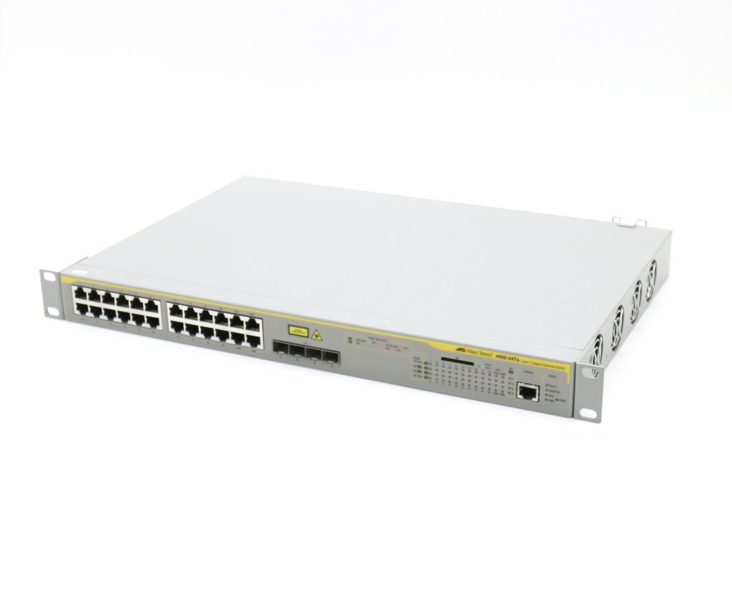 Allied Telesis AT-x600-24Ts 24ポート1000BASE-T(うち4ポートSFP共用)搭載L3スイッチ r6-5.3.3-0.7.rel BASE LICENSE 設定初期化済の画像1
