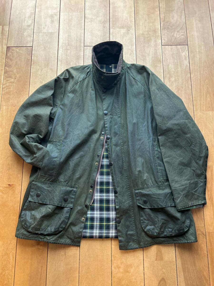 バブアー ビューフォート Barbour Beaufort ビンテージ 46 ビッグサイズ オイルドジャケットの画像10