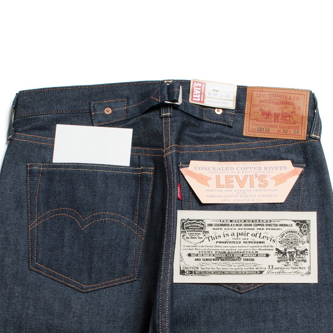 未使用品 LEVI'S VINTAGE CLOTHING リーバイス ヴィンテージ クロージング 501XX 1937年MODEL W34 L34 日本製_画像7