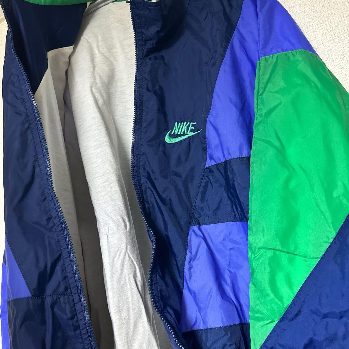 最終値下げ中です！ Lサイズ ナイロンジャケット NIKE 古着 ナイキ 90s パープル