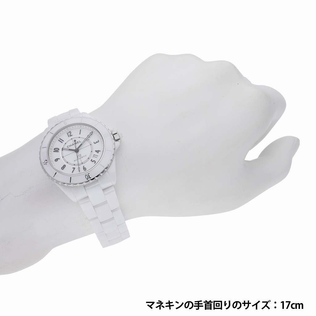 シャネル J12 ホワイトセラミック 38mm H5700 新品 ユニセックス 送料無料 腕時計_画像7