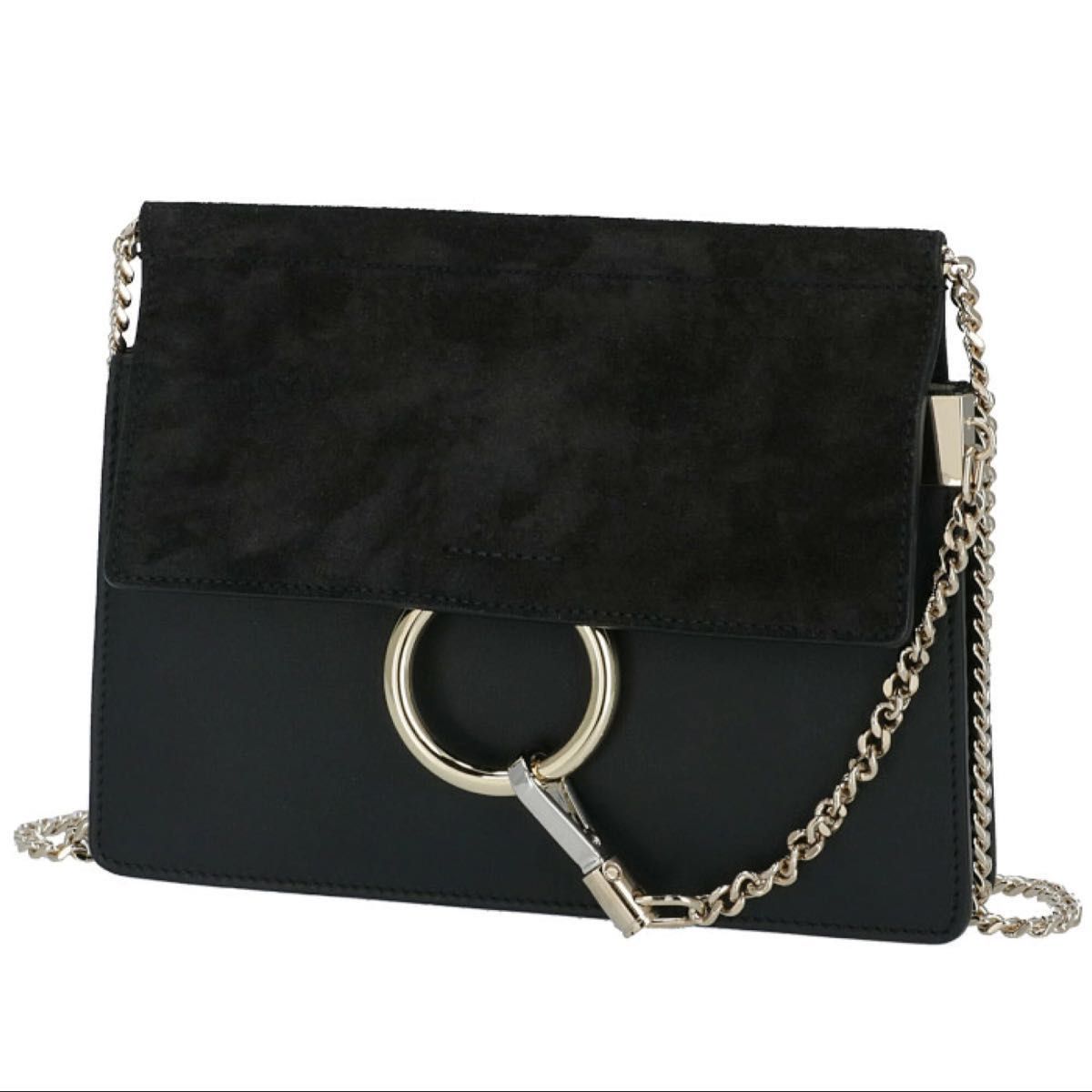 Chloe FAYE SMALL ショルダーバッグ ブラック クロエCHLOE ショルダーバッグ FAYE ミニチェーンバッグ クロス