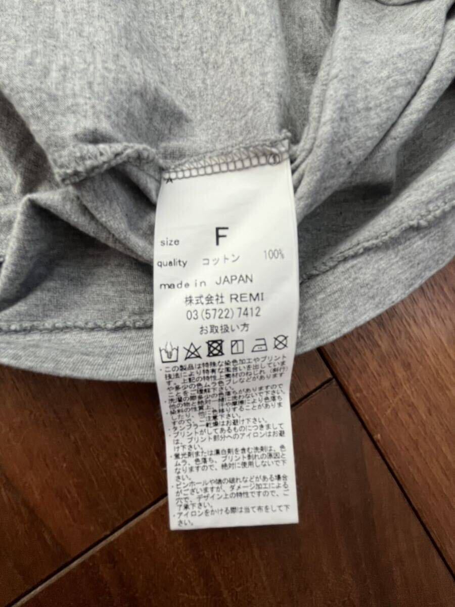 美品○REMI RELIEF レミレリーフ アパルトモン○CALIFORNIA 半袖　カットソー　プルオーバー Tシャツ トップス　日本製 AP STUDIO 取扱い_画像5