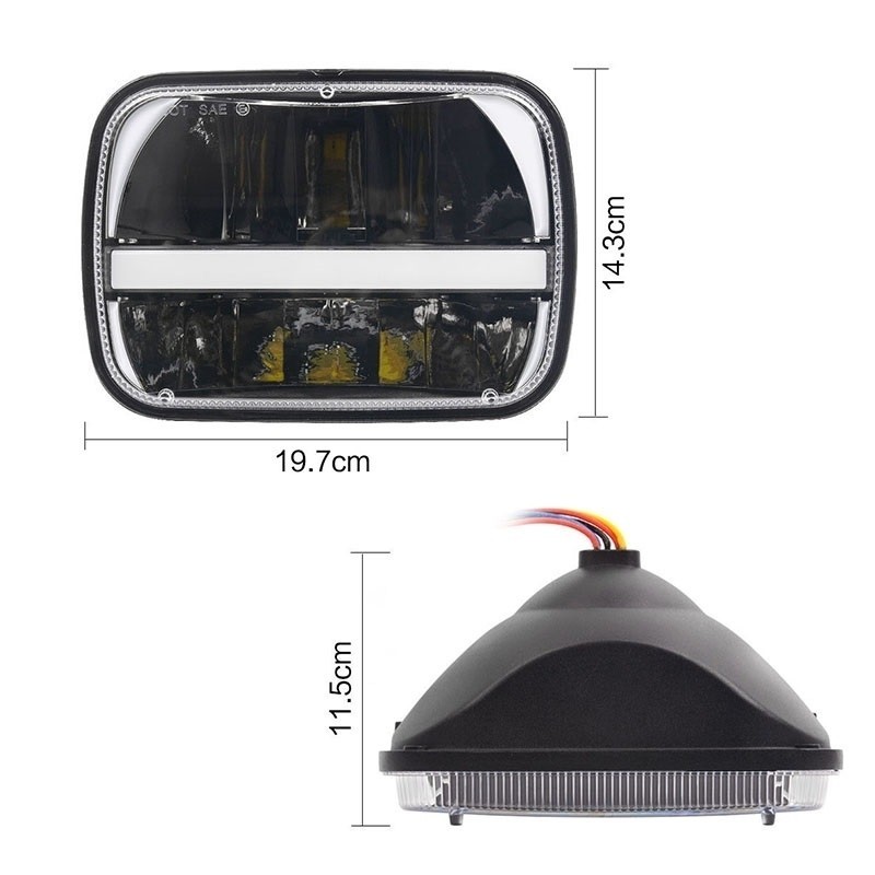 LED ウィンカー ヘッドライト 車検対応 ZRX400 ZRX1100 ZRX1200 GPZ1100 Z1100 Z1000 Z400GP Z550GP GPZ900R ZX900A GPZ750R 角型 角目_画像2