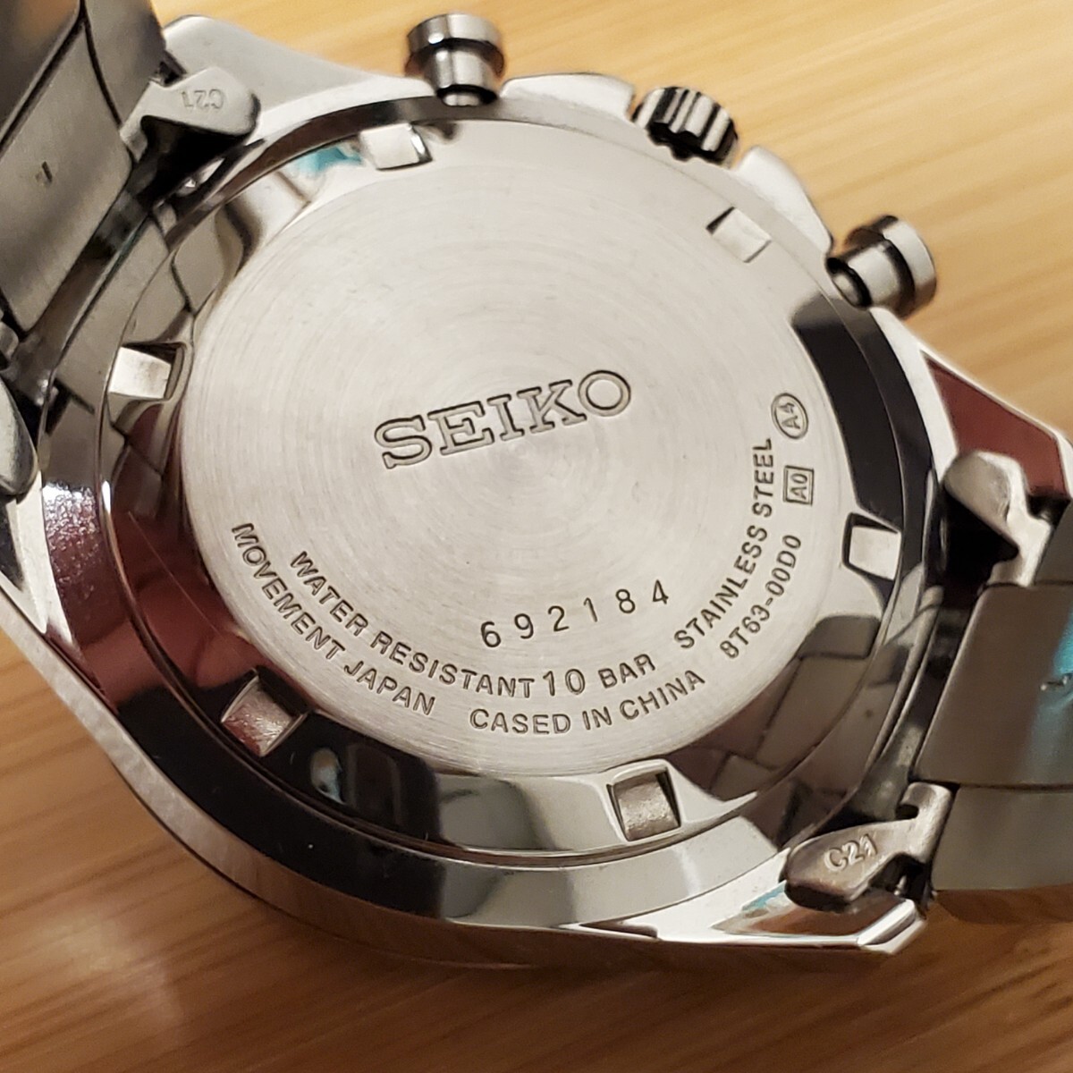 セイコー SBTR011 スピリット クロノグラフ クォーツ ブルー文字盤 8T63-00D0 SEIKO SPIRITの画像5