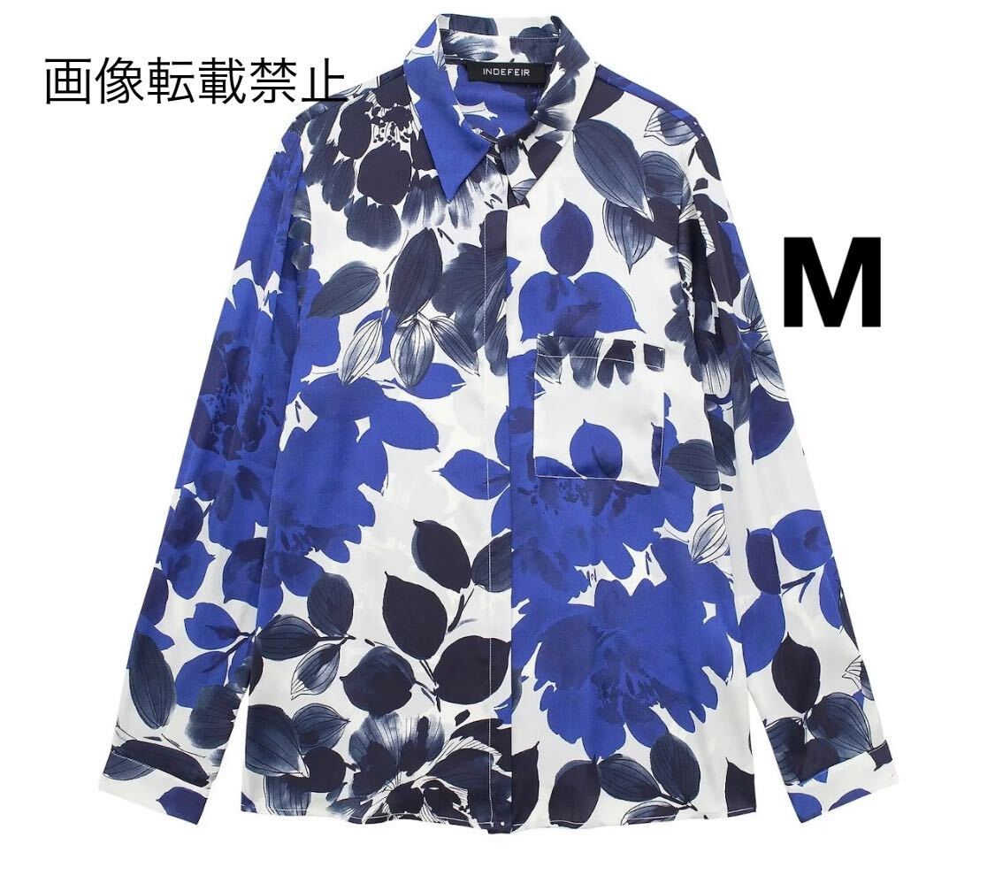 vintage ヴィンテージ レトロ 柄 シャツ ブラウス トップス Mサイズ レディース★ZARA 好きな方に★2024 S/S 春新作 新品未使用★_画像1