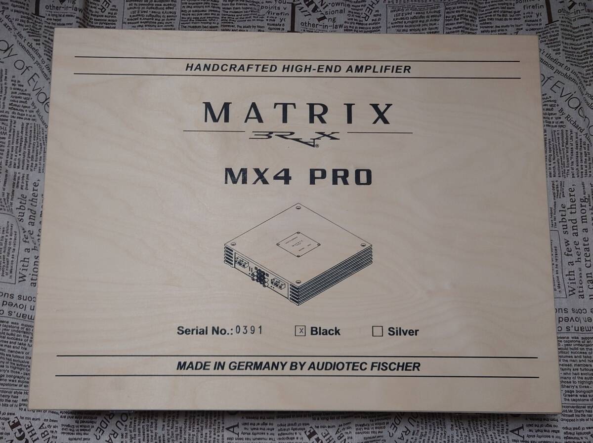 【新同品】BRAX Matrix MX4 PRO Black_画像1