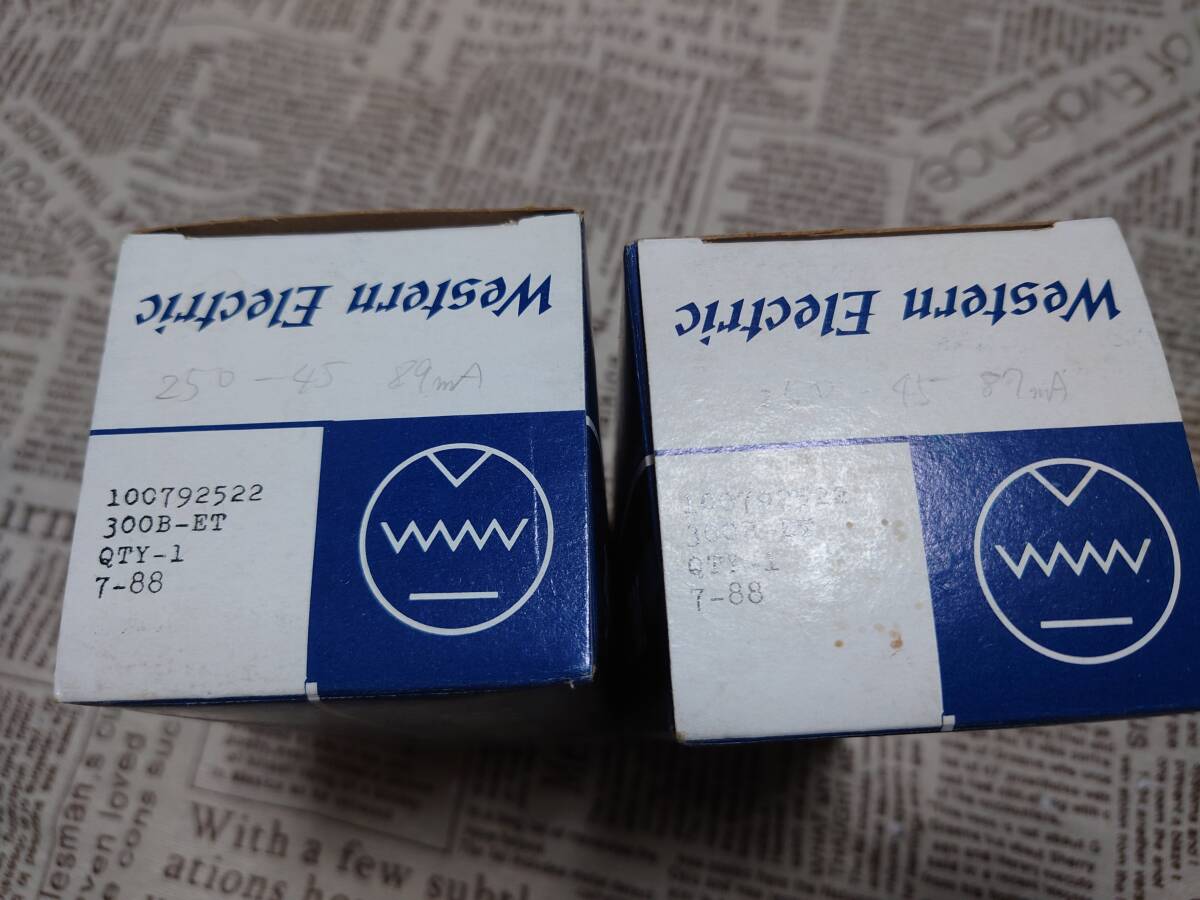 Western Electric 300B オリジナル 2本ペア NIB品
