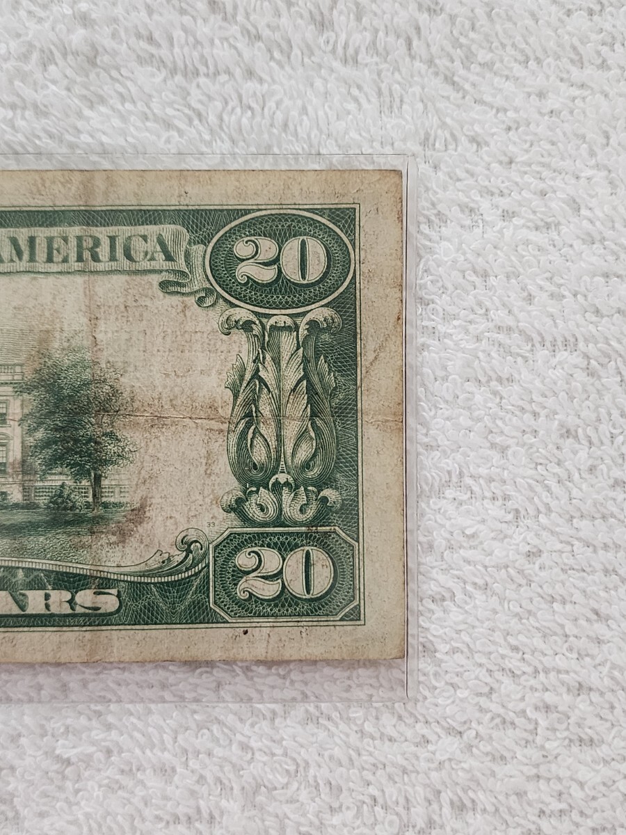 * rare * America cent Lewis 20 dollar old note foreign note world paper money district Bank 