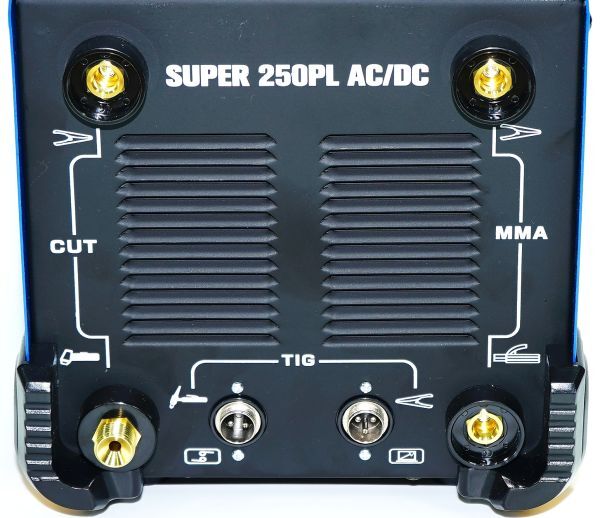 [ super specifications ] alternating current / direct current inverter TIG welding machine + plasma cutter SUPER250PL AC/DC blue! Pal s single phase 100V/200V iron stain aluminium l