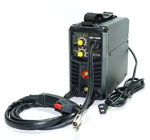 * new model light weight compact! inverter combined type semi-automatic welding machine MIG-135MP!MIG MAG MMA single phase 100V for iron * stain * aluminium . possible!MIG135 MIG130*e