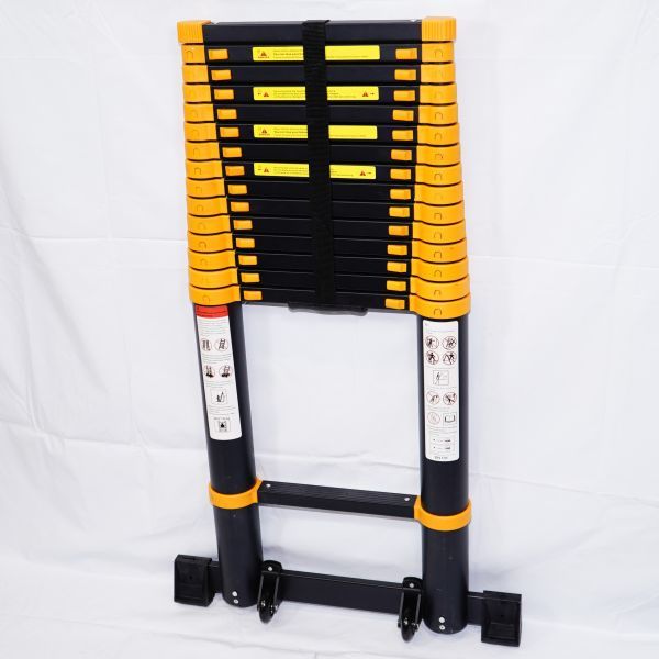  compact storage possibility flexible ladder 6.3m black! height adjustment free . possibility! high intensity aluminium . robust! ladder .. heights work .