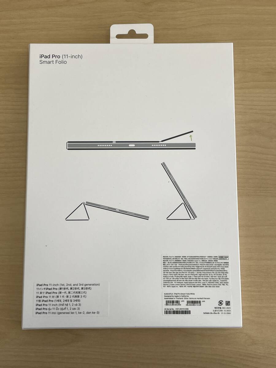 新品 Apple 純正 11インチ iPad Pro 第3世代 用 Smart Folio MJMA3FE/A 第1 第2 ケース スタンド_画像1