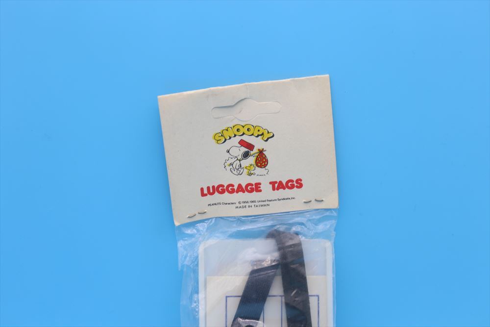 70s AVIVA Snoopy Luggage Tag /ヴィンテージ スヌーピー 荷物札/未使用品/ラゲッジタグ/180063841_画像4