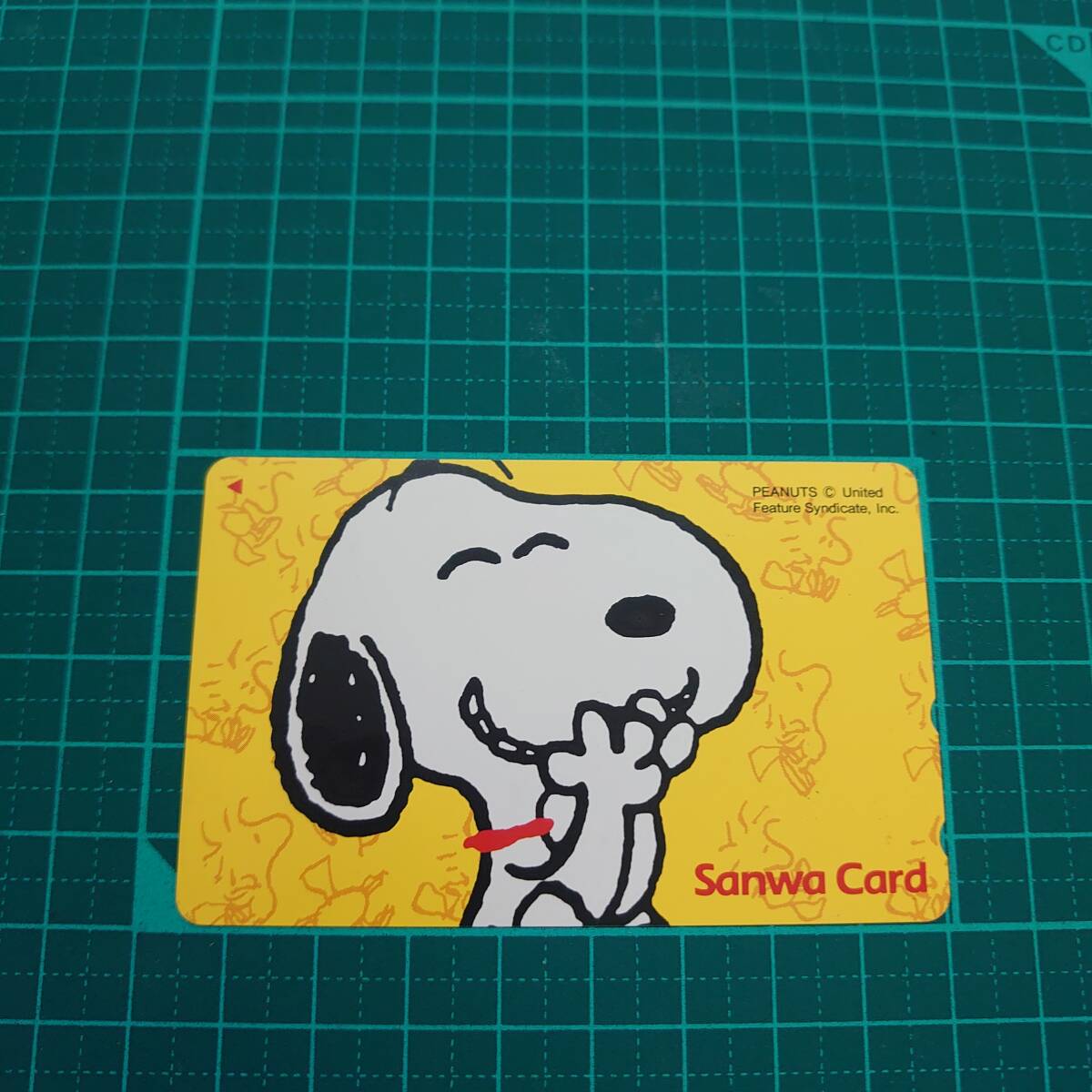 # 3715B [Неиспользуемая телефонная карта 50 градусов Snoopy Sanwa Card Paruts Storage]