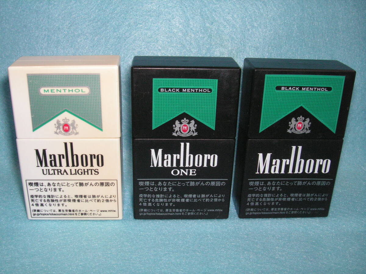 【ラスト】携帯灰皿 Marlboroマルボロ 未使用３種３個セット（メンソール・ONE ブラックメンソール・ブラックメンソール） その③の画像2