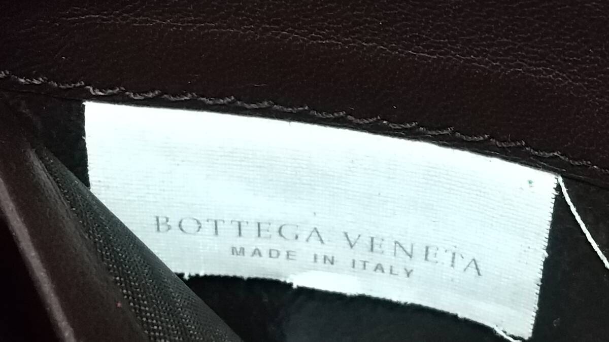 【良品】BOTTEGA.VENETA（ボッテガヴェネタ）イントレチャート/ラウンドファスナーレザー長財布/正規品_画像9