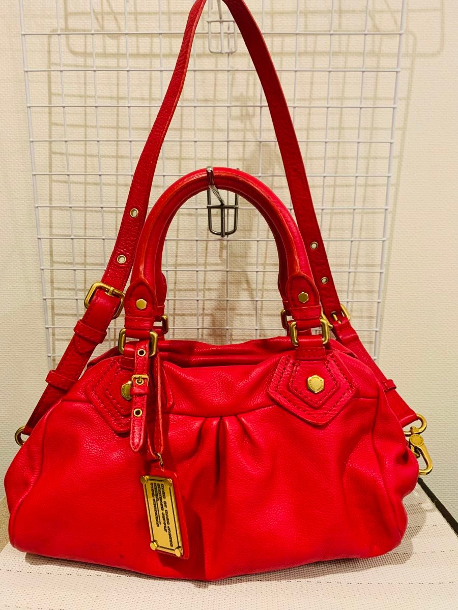 【高品質】MARC by MARC JACOBS マークバイマークジェイコブス　ハンド　トートバッグ　ショルダーバッグ　レザー