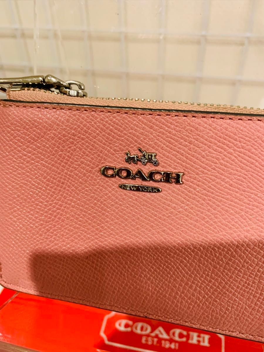 【美品】COACH コーチ パスケース　定期入れ　コインケース 小銭入れ 財布 カードケース レザー