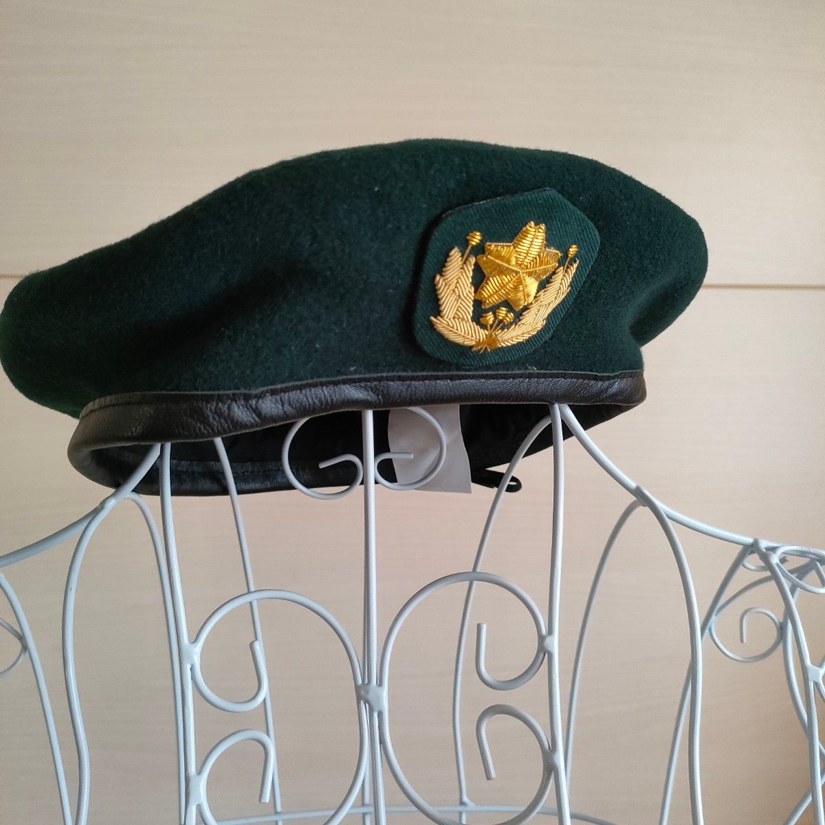 陸上自衛隊　帽章付き　ベレー帽　（PX品）