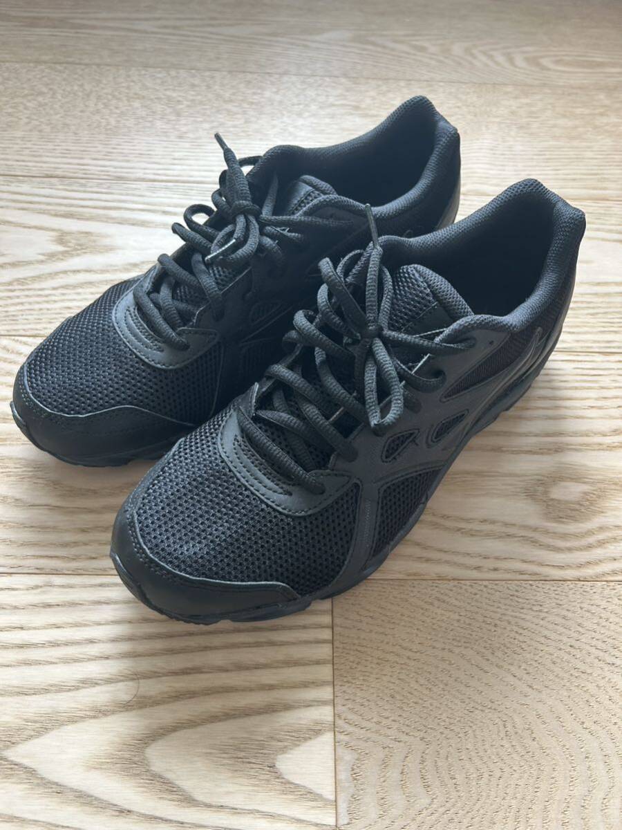  anonymity distribution free postage * unused MIZUNO WAVE RIDER black 27cm Mizuno wave rider ue-b rider shoes sneakers running junior high school student going to school commuting 