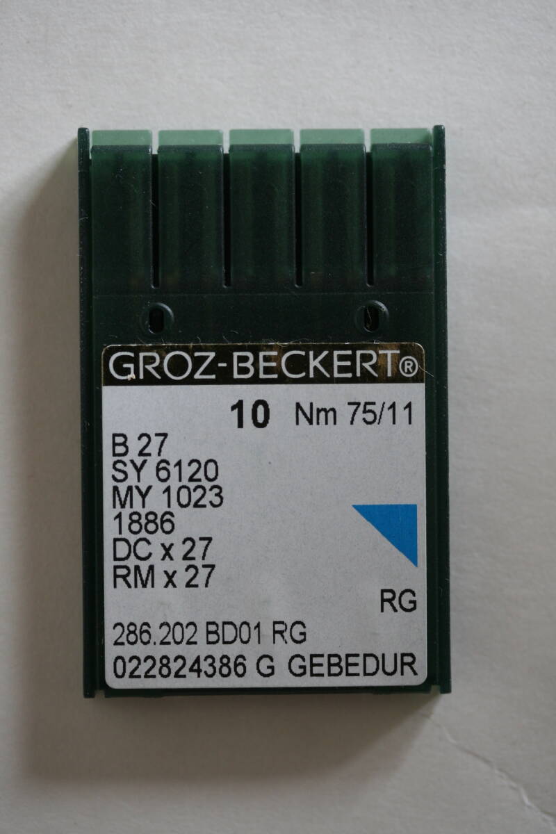 ♪♪♪GROZ-BECKRT・グロッツ べケルト工業用ミシン針・DC×27 75 11番手 9本♪♪♪23の画像1