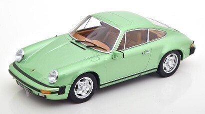 大特価50％OFF!!【KKスケール】 1/18 ポルシェ 911 　クーペ 1978 lightgreen-metallic [KKDC180802]★未開封新品！