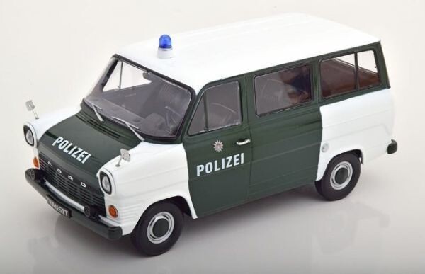 大特価50％OFF!!【KKスケール】 1/18 フォード トランジット Bus 1965-1970 Polizei Hamburg Germany darkgreen/white [KKDC180466]