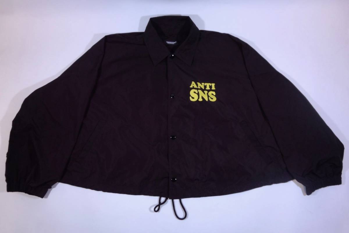 スペシャル!! アンダーカバー 2018SS 超希少オーバーサイズ ANTI SNS 幻のビッグコーチジャケット 即完売2/BLACK undercover/undercoverism_85cm身幅の非常に大きなコーチJKT/即完売品