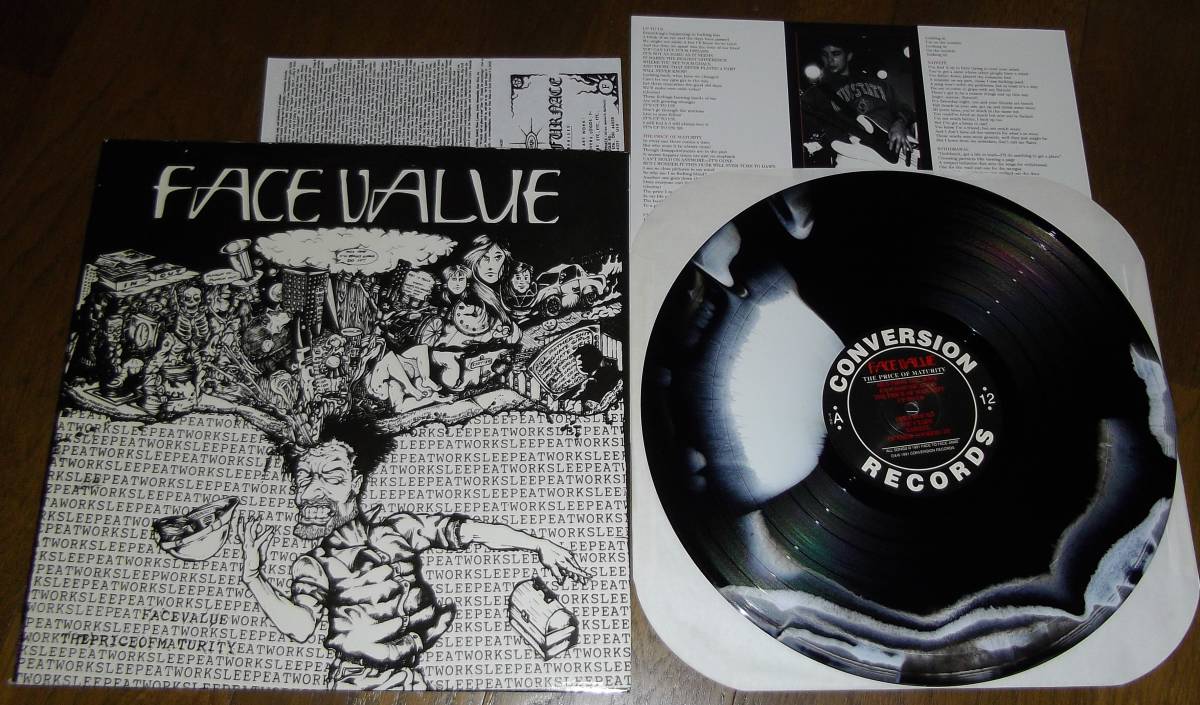 FACE VALUE [ THE PRICE OF MATURITY ] 限定カラー盤 LP NYHC INTEGRITY CONFRONT ONE  LIFE CREW EARTH CRISIS SNAPCASE