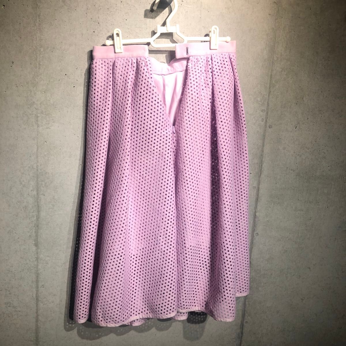 FRAYI.D フレイアイディー パンチングスカート 無地 サイズ:0(S) 品番:FWFS152650 ピンク