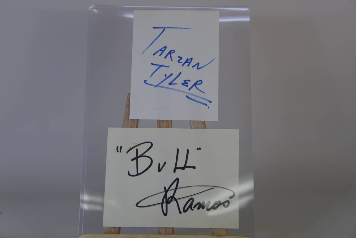 ターザン タイラーTarzan Tyler ブル ラモス肉筆サインの画像1
