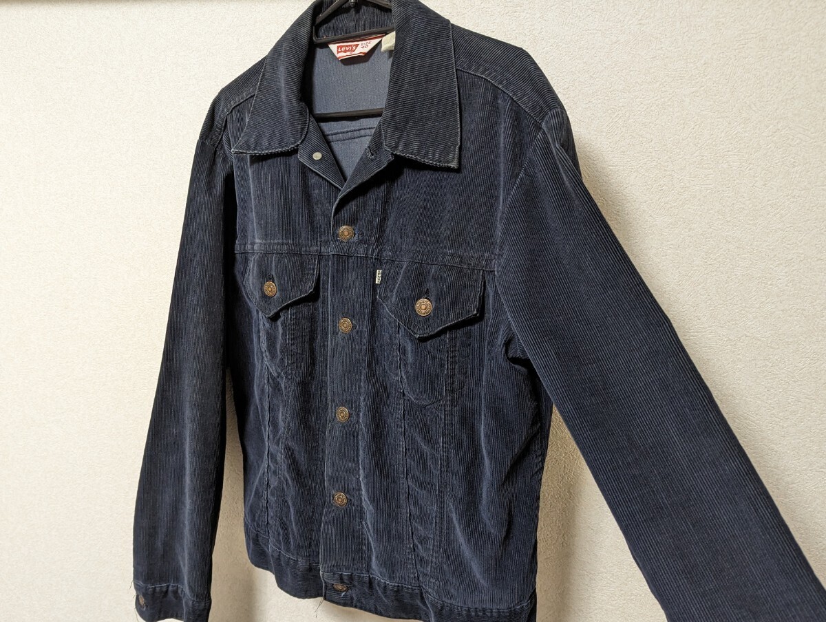 Levi's 70505 コーデュロイ 70s ネイビー SIZE40 ビンテージの画像3