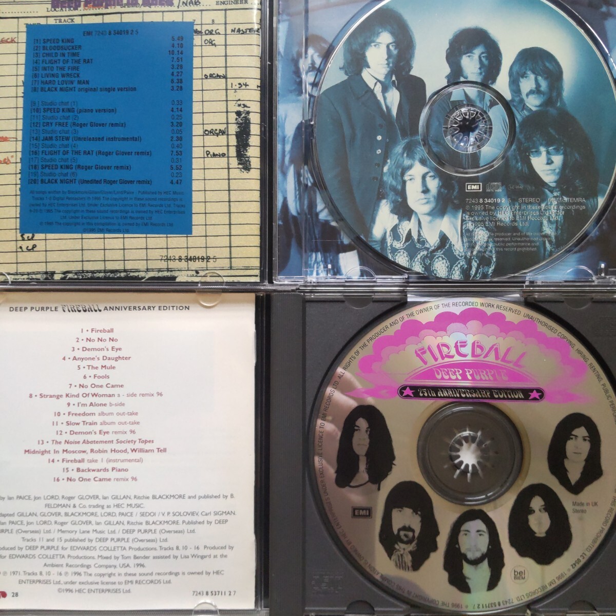 アニバーサリーエディション2CD ディープ・パープル イン・ロック＆ファイアーボール Deep Purple In Rock & Fireball Anniversary Editionの画像2