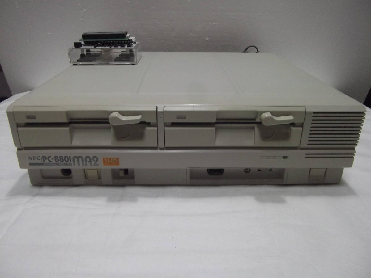 PC-8801MA2 + NEC純正 キーボード タイプF + HxC搭載/サウンドボード2標準搭載 整備済 外付ドライブ PC88 PC8801 HxC Floppy Emulator_画像2