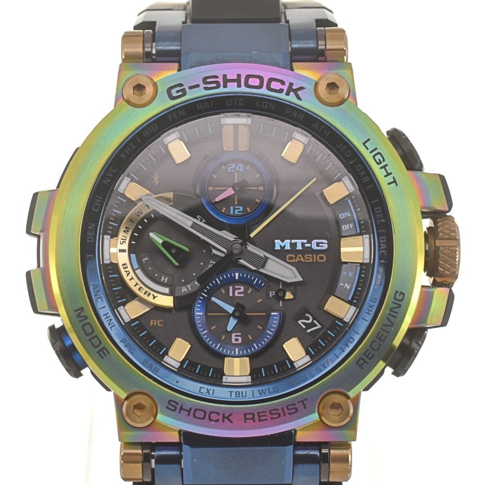 カシオ CASIO MTG-B1000RB-2AJR G-SHOCK MT-G 20周年記念モデル Bluetooth搭載 タフソーラー電波 メンズ 美品 内箱付き N#129520