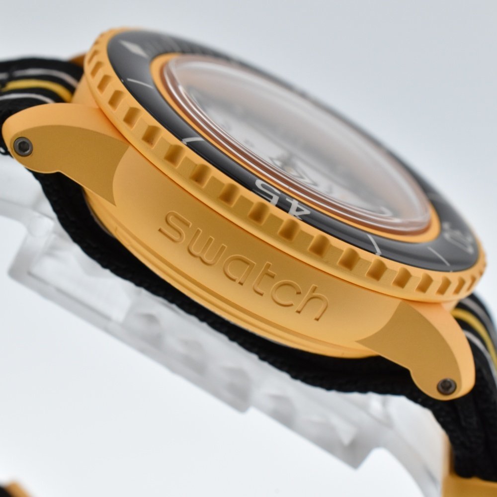  Swatch × Blancpain SO35P100fiftifazomz Pacific Ocean самозаводящиеся часы мужской не использовался товар коробка * с гарантией .O#129912