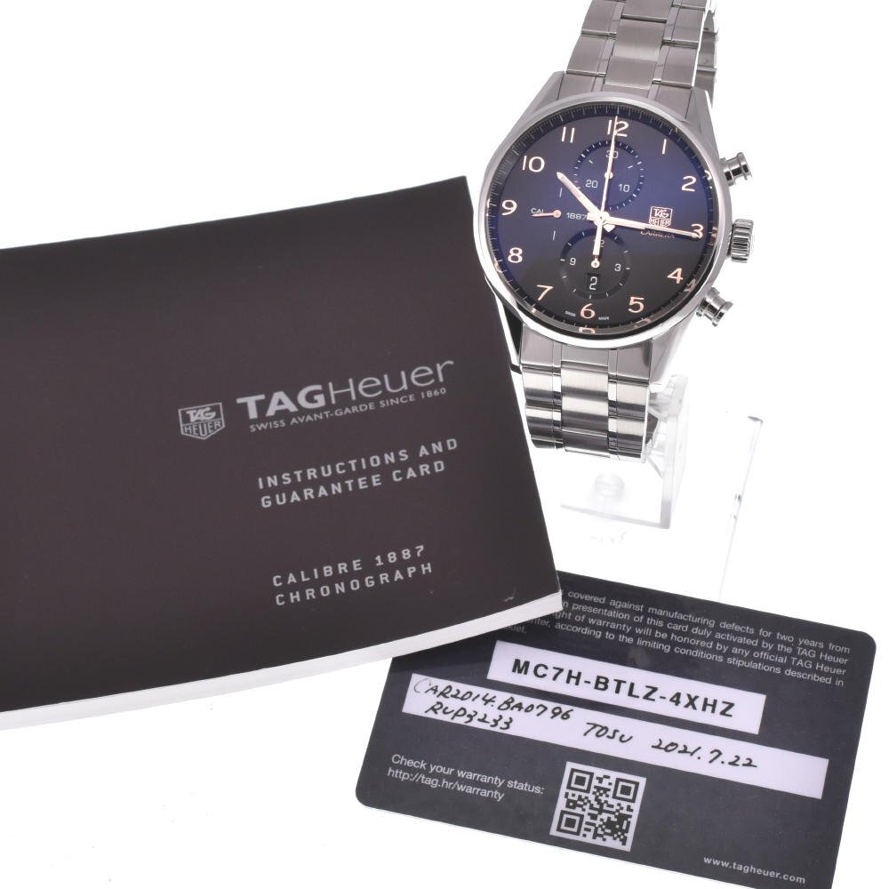 タグホイヤー TAG HEUER CAR2014.BA0796 カレラ キャリバー1887 自動巻き メンズ 美品 保証書付き G#125992_画像9