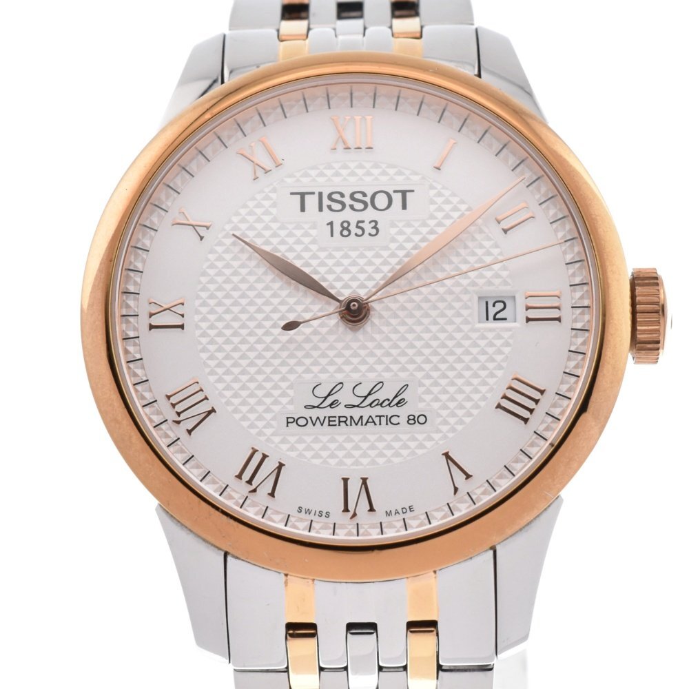 ティソ TISSOT T006.407.22.036.01 ル ロックル パワーマティック80 自動巻き メンズ 美品 P#129921_画像1